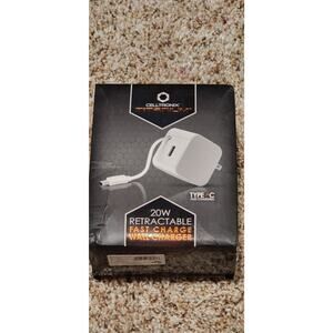 Celltronix Titanium 20W Retractable Fast Charge Wall Charger with a Type-C...